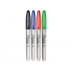 Sharpie® 1985858 Fine Tip Permanent Marker Assorted (Pack 4)