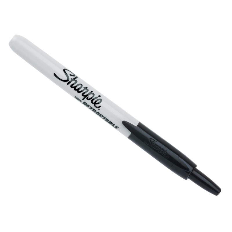 Sharpie® 1985871 Retractable Fine Permanent Marker Black Sharpie® 1985871 Retractable Fine Permanent Marker Black