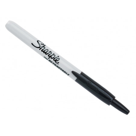 Sharpie® 1985871 Retractable Fine Permanent Marker Black