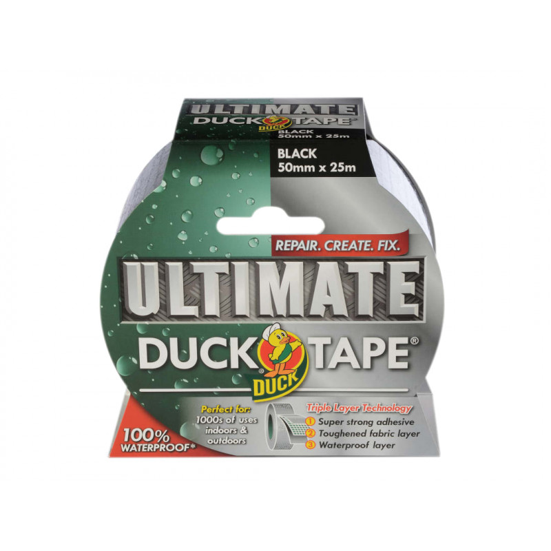 Shurtape 232152 Duck Tape® Ultimate 50mm x 25m Black Shurtape 232152 Duck Tape® Ultimate 50mm x 25m Black