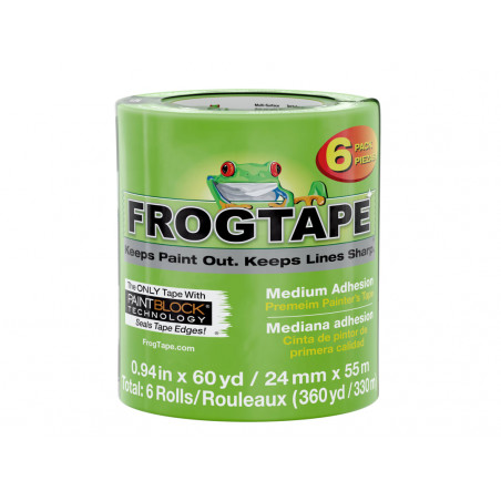 Shurtape 240659 FrogTape® Multi-Surface Masking Tape 24mm x 55m (6 Pack)