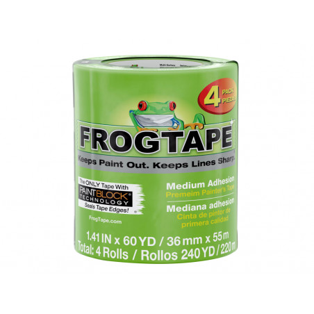 Shurtape 240660 FrogTape® Multi-Surface Masking Tape 36mm x 55m (4 Pack)