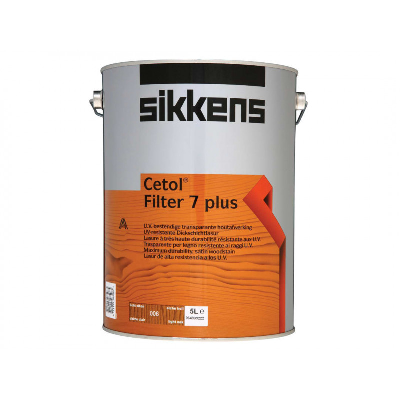 Sikkens 5085902 Cetol Filter 7 Plus Translucent Woodstain Light Oak 5 litre Sikkens 5085902 Cetol Filter 7 Plus Translucent Woodstain Light Oak 5 litre