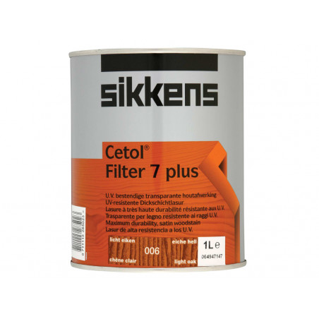Sikkens 5085900 Cetol Filter 7 Plus Translucent Woodstain Light Oak 1 litre