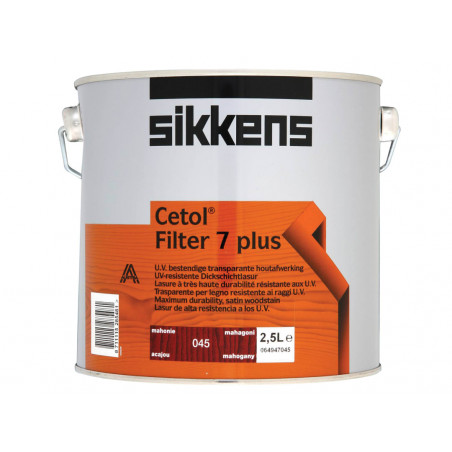 Sikkens 5085936 Cetol Filter 7 Plus Translucent Woodstain Mahogany 2.5 litre