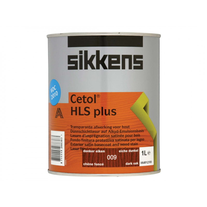 Sikkens 5085924 Cetol HLS Plus Translucent Woodstain Dark Oak 1 litre Sikkens 5085924 Cetol HLS Plus Translucent Woodstain Dark Oak 1 litre