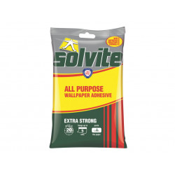 Solvite 1591219 All Purpose Extra Strong Wallpaper Paste - 5 Roll Sachet