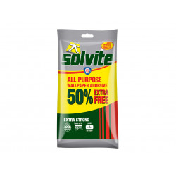 Solvite 1082225 All Purpose Extra Strong Wallpaper Paste - 10 Roll Sachet with 50% Free
