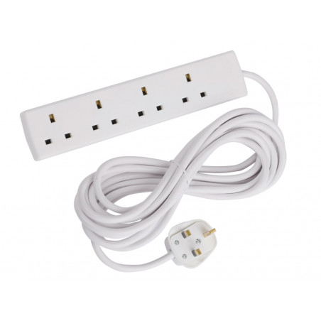 SMJ B4W5MP Extension Lead 240V 4-Way 13A 5m