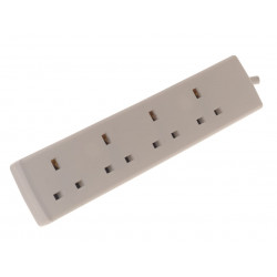 SMJ B4W2MP Extension Lead 240V 4-Way 13A 2m