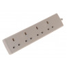 SMJ B4W2MP Extension Lead 240V 4-Way 13A 2m