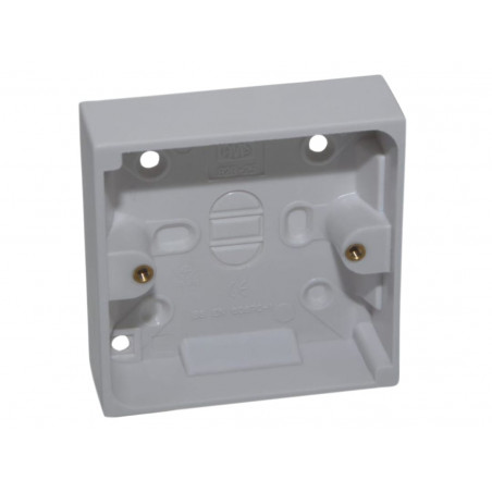 SMJ PPPT19SG Pattress Box Single 19mm Trade Pack