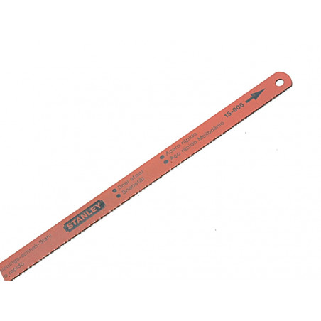 STANLEY® Hand Tools 0-15-906 High Speed Steel Molybdenum Hacksaw Blades 300mm (12in) x 24 TPI Pack 2