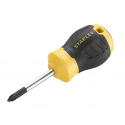 STANLEY® Hand Tools STHT16154-0 CUSHION GRIP™ Stubby Screwdriver Phillips Tip PH1 x 45mm