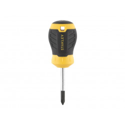 STANLEY® Hand Tools STHT16154-0 CUSHION GRIP™ Stubby Screwdriver Phillips Tip PH1 x 45mm