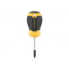 STANLEY® Hand Tools STHT16154-0 CUSHION GRIP™ Stubby Screwdriver Phillips Tip PH1 x 45mm