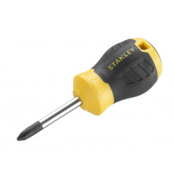 STANLEY® Hand Tools STHT16157-0 CUSHION GRIP™ Stubby Screwdriver Phillips Tip PH2 x 45mm