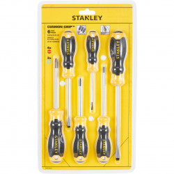 STANLEY® Hand Tools STHT16172-0 CUSHION GRIP™ Screwdriver Set, 6 Piece