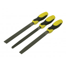 STANLEY® Hand Tools 0-22-464 Handled File Set, 3 Piece