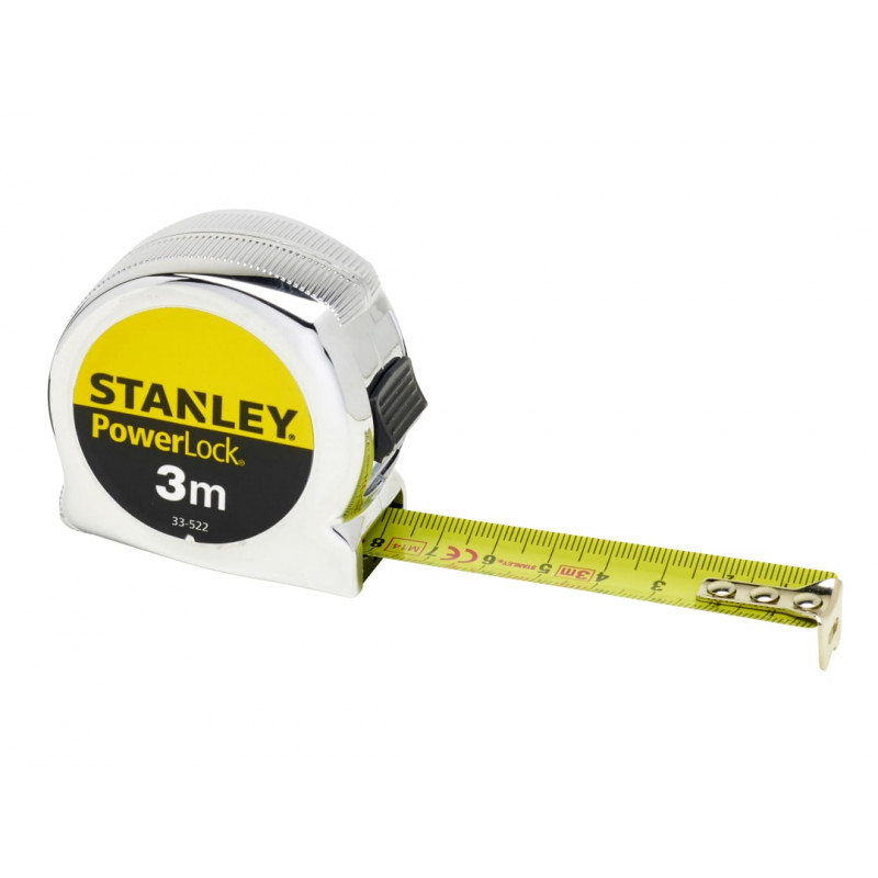STANLEY® Hand Tools 0-33-522 PowerLock® Classic Pocket Tape 3m (Width 19mm) (Metric only) STANLEY® Hand Tools 0-33-522 PowerLock® Classic Pocket Tape 3m (Width 19mm) (Metric only)