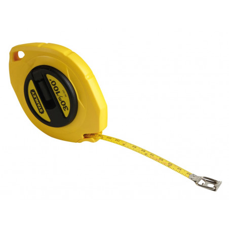 STANLEY® Hand Tools 0-34-107 Closed Case Steel Long Tape 30m/100ft (Width 10mm)