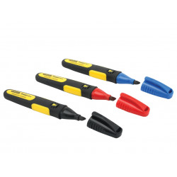 STANLEY® Hand Tools 0-47-315 FatMax® Chisel Tip Marker (Pack 3)