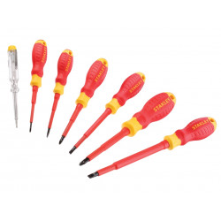 STANLEY® Hand Tools STHT60031-0 FatMax® VDE Insulated Screwdriver Set, 7 Piece