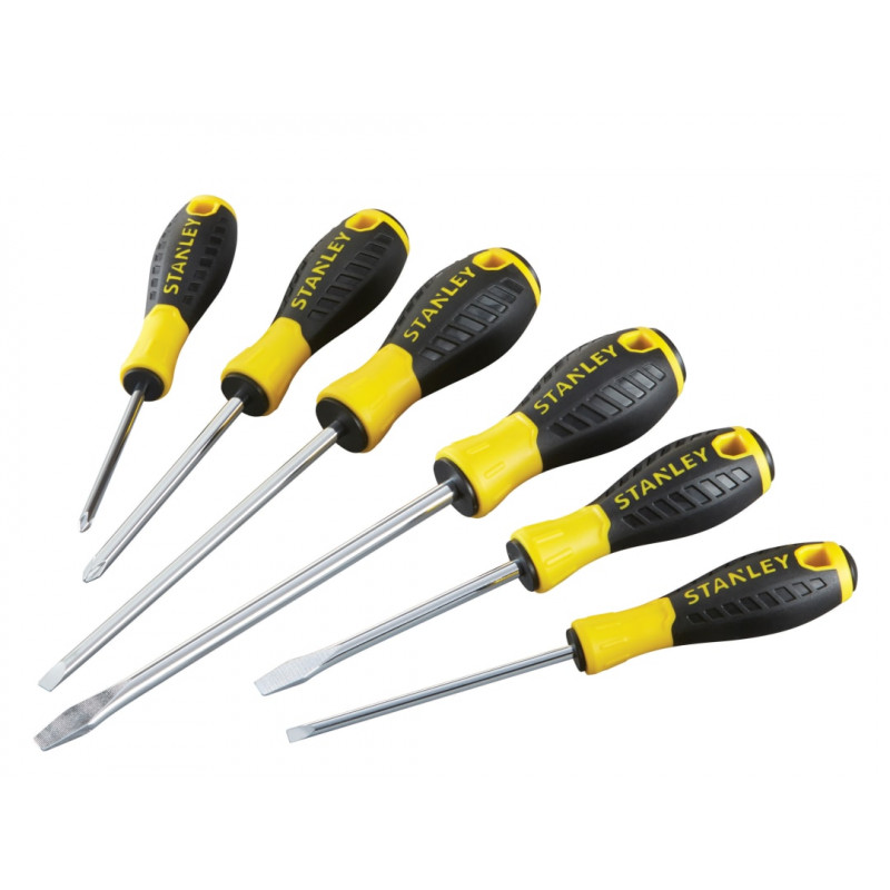 STANLEY® Hand Tools STHT0-60209 0-60-209 Essential Screwdriver Set, 6 Piece STANLEY® Hand Tools STHT0-60209 0-60-209 Essential Screwdriver Set, 6 Piece