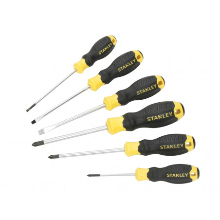 STANLEY® Hand Tools STHT0-62151 CUSHION GRIP™ Screwdriver Set, 6 Piece
