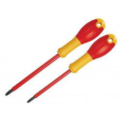 STANLEY® Hand Tools FMHT0-62648 FatMax® VDE Insulated Borneo PH Screwdriver Set, 2 Piece