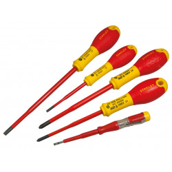 STANLEY® Hand Tools XTHT0-62694 FatMax® VDE Insulated Screwdriver Set, 5 Piece Plusminus