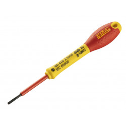 STANLEY® Hand Tools 0-65-410 FatMax® VDE Insulated Screwdriver Parallel Tip 2.5 x 50mm