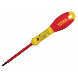 STANLEY® Hand Tools 0-65-412 FatMax® VDE Insulated Screwdriver Parallel Tip 4.0 x 100mm