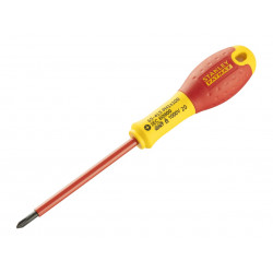 STANLEY® Hand Tools 0-65-415 FatMax® VDE Insulated Screwdriver Phillips Tip PH1 x 100mm