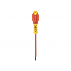 STANLEY® Hand Tools 0-65-419 FatMax® VDE Insulated Screwdriver Pozidriv Tip PZ2 x 125mm