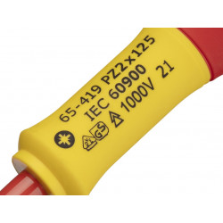 STANLEY® Hand Tools 0-65-419 FatMax® VDE Insulated Screwdriver Pozidriv Tip PZ2 x 125mm
