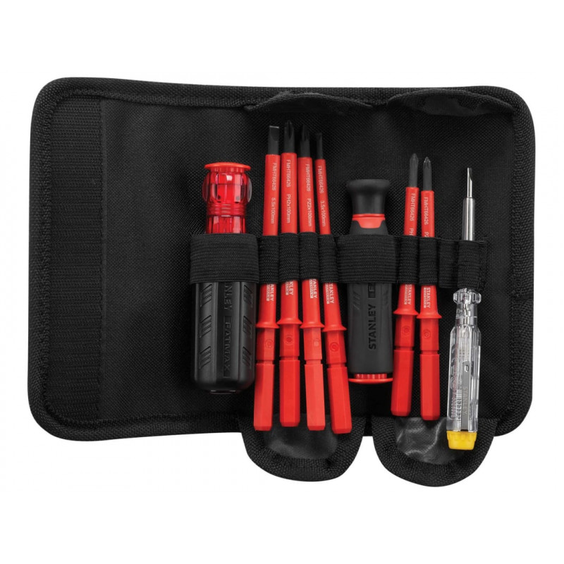 STANLEY® Hand Tools FMHT66426-0 VDE Multi-Bit Screwdriver Set, 10 Piece STANLEY® Hand Tools FMHT66426-0 VDE Multi-Bit Screwdriver Set, 10 Piece