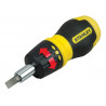 STANLEY® Hand Tools 0-66-358 Multibit Ratchet Stubby & Bits