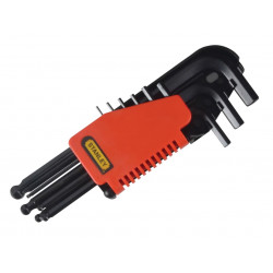 STANLEY® Hand Tools 0-69-256 Metric Ball End Hexagon Key Set, 9 Piece