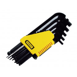 STANLEY® Hand Tools 0-69-257 Imperial Ball End Hexagon Key Set, 12 Piece (1/16 - 3/8in)