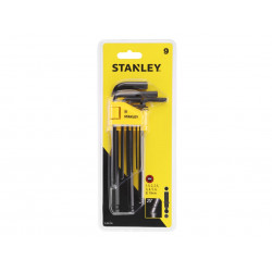 STANLEY® Hand Tools 0-69-256 Metric Ball End Hexagon Key Set, 9 Piece