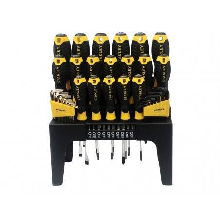 STANLEY® Hand Tools STHT0-74958 Screwdriver Set in Rack, 44 Piece
