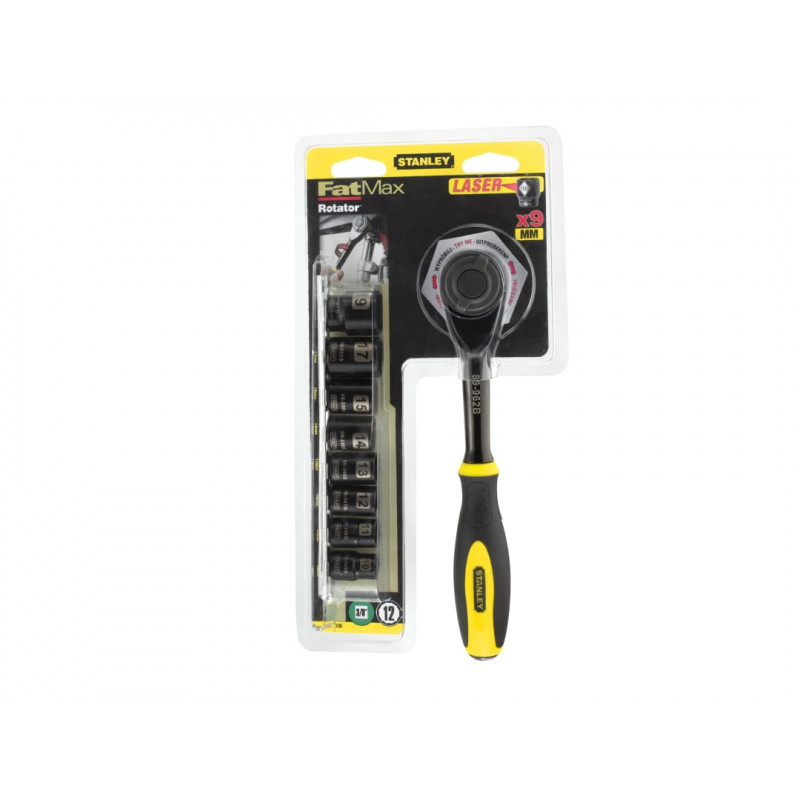 STANLEY® Hand Tools 0-94-606 3/8in Drive FatMax® Rotator Socket Set, 9 Piece