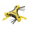 STANLEY® Hand Tools 0-95-935 Metric Triangle Hexagon Key Set, 9 Piece