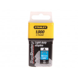 STANLEY® Hand Tools 0-TRA206T TRA2 Light-Duty Staple 10mm TRA206T (Pack 1000)