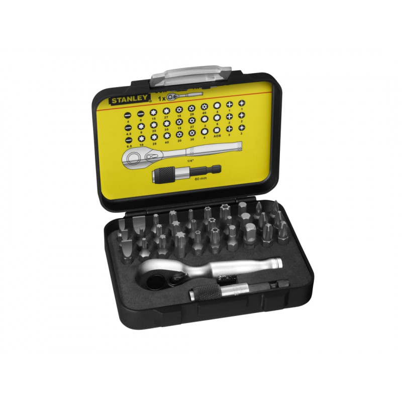 STANLEY® Hand Tools 1-13-904 FatMax® Bit & Ratchet Set, 32 Piece