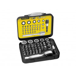 STANLEY® Hand Tools 1-13-906 1/4in Drive Ratchet, Bit & Socket Set, 39 Piece