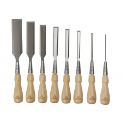 STANLEY® Hand Tools 1-16-793 Sweetheart Socket Chisel Set, 8 Piece: 3 6 8 12 15 18 25 & 32mm
