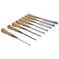 STANLEY® Hand Tools 1-16-793 Sweetheart Socket Chisel Set, 8 Piece: 3 6 8 12 15 18 25 & 32mm