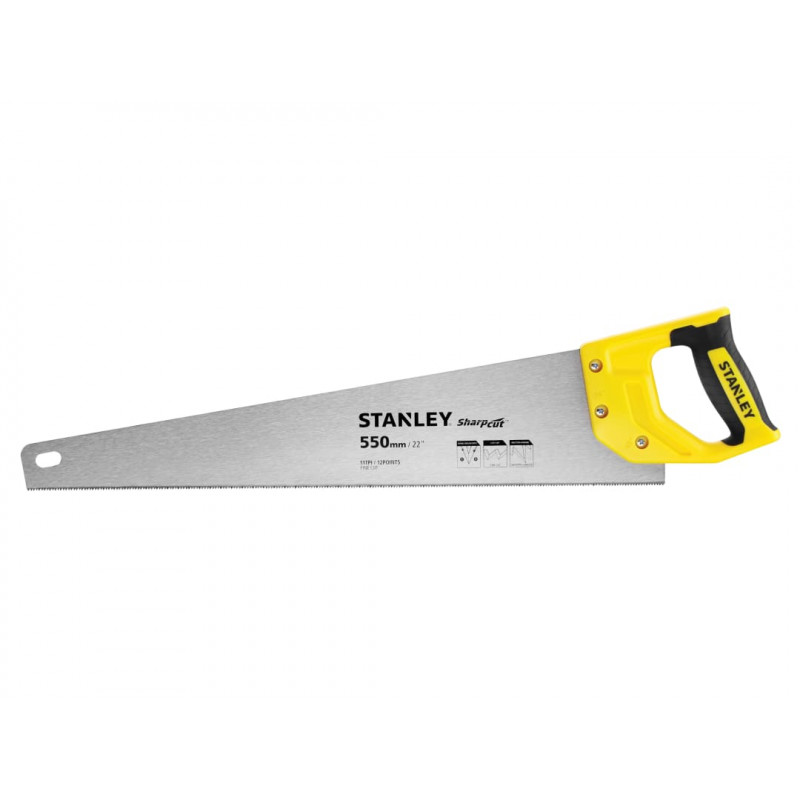 STANLEY® Hand Tools STHT20372-1 Sharpcut™ Handsaw 550mm (22in) 11 TPI